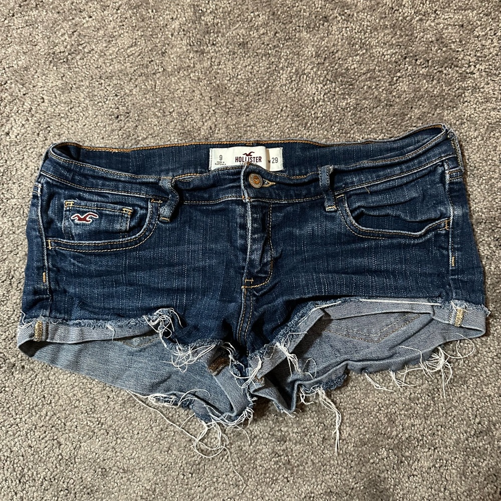 Hollister Social Stretch Denim Shorts Size 9 W29